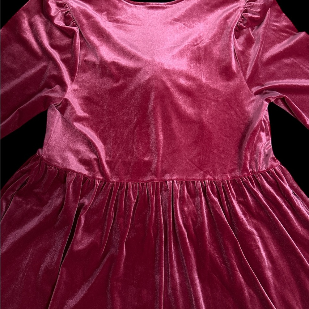 MAKE OFFER Elegant Velvet Long Sleeve Cherry Splash Plus Size Dress 1X - Picture 13 of 15